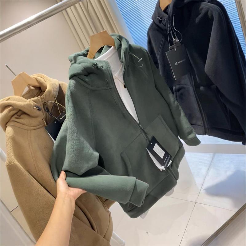 大厂订单~情侣款加厚620g暖燚绒双面摇粒绒保暖连帽卫衣外套冬新 - 图3