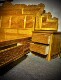Golden nanmu high and low bed small leaf Chinese style