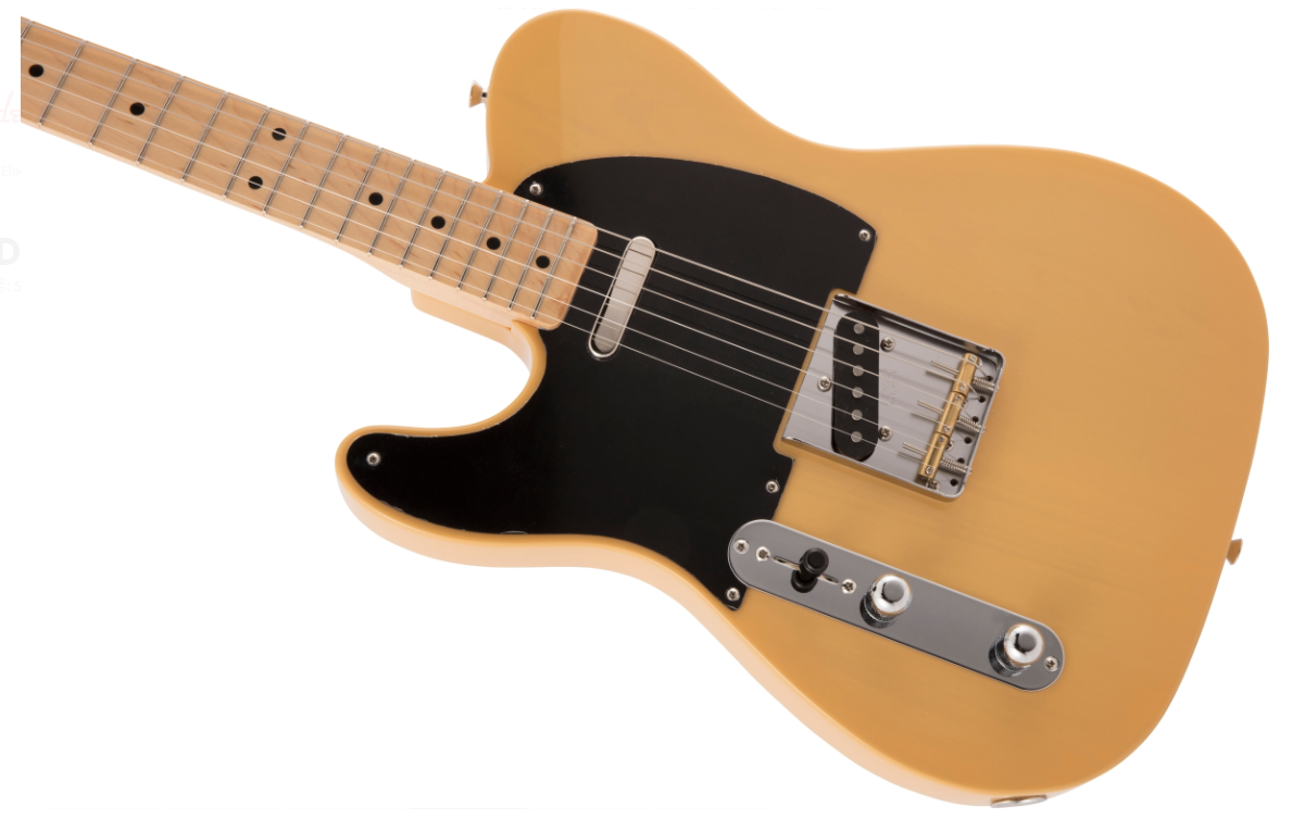 Fender Japan Traditional II 50s Tele  左手款 金黄色 电吉他 - 图3