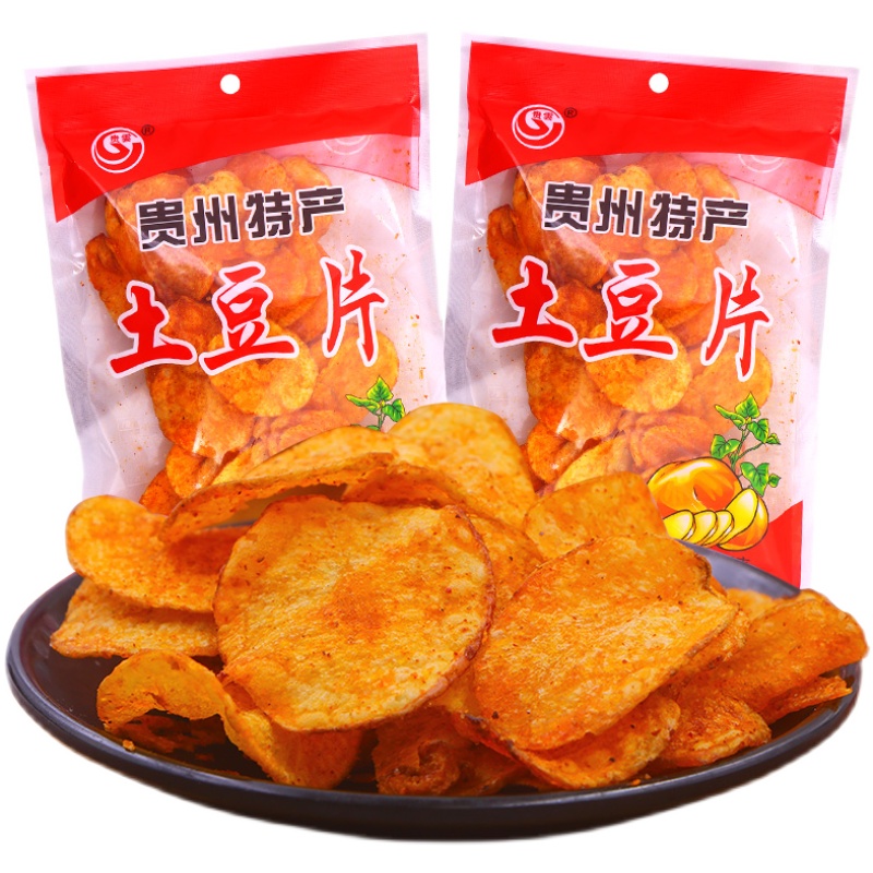 贵州特产土豆片网红麻辣味薯片袋装酥脆洋芋片贵云零食品休闲小吃 - 图3