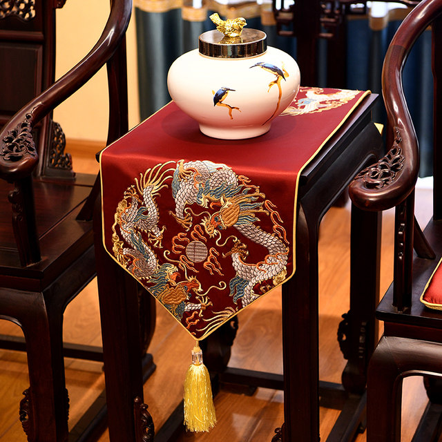 New Chinese Table Runner Chinese Style Zen Tea Table Cloth Home Tv Cabinet Bedside Table Table