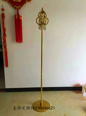 纯铜禅杖纯铜锡杖两米六股十八环禅杖大禅杖纯铜铸造锡杖分体三节