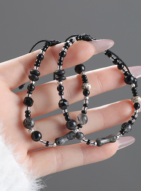 S999足银高级感竹节手链新中式国风轻奢设计编绳情侣手链