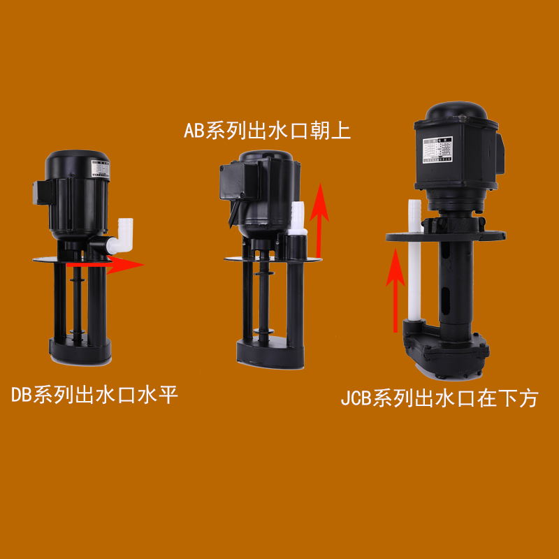 DB-25机床冷却水泵AB40w90w120w三相电循环线切割磨铣车床油泵JCB - 图1