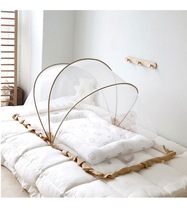 Fart shit South Korean baby mosquito nets baby cot Mongolian bag full hood children anti-mosquito hood Foldable mosquito net
