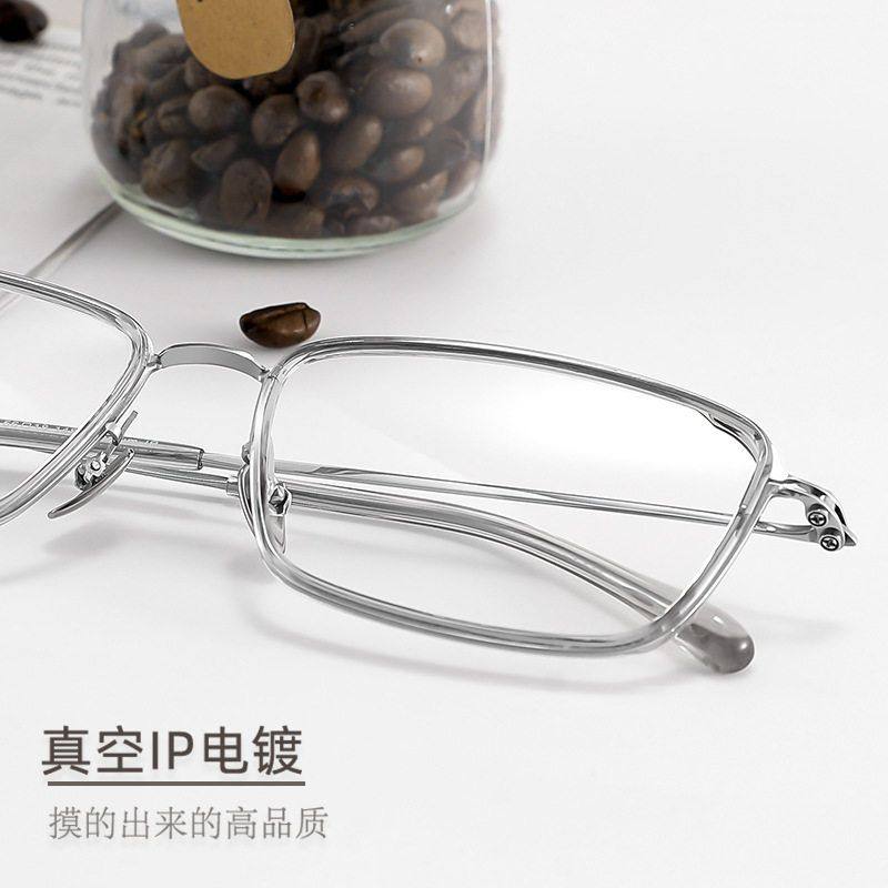 纯钛无螺丝眼镜架超轻方框近视镜男宽边眼镜框钛框女2802,淘宝优惠券,粉丝福利购,淘宝优惠卷