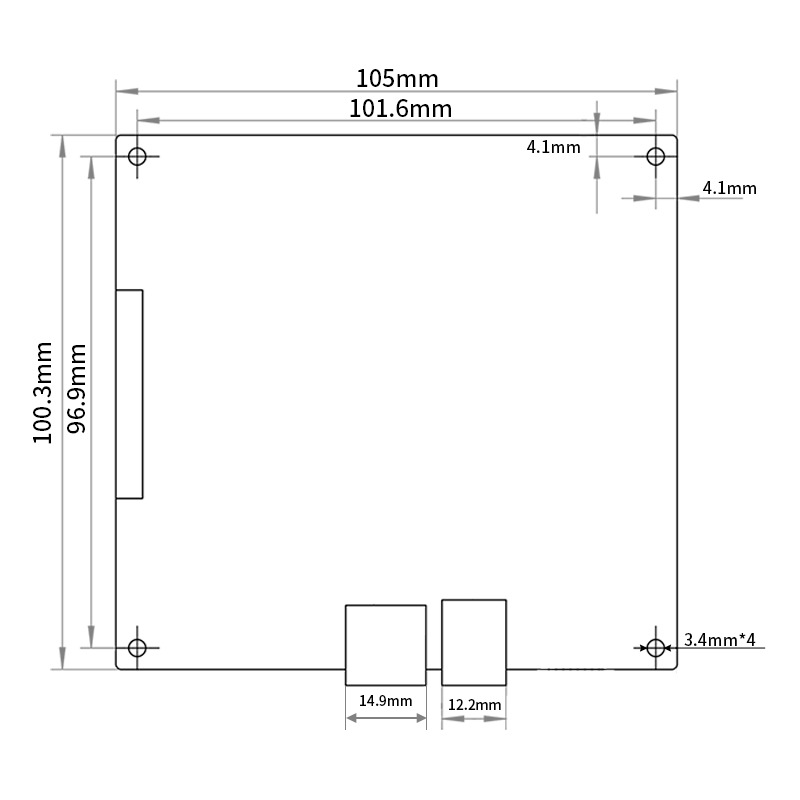 能远打印机配件KP5M KP5L kp3spro 3D打印机主板集成2225驱动主板-图2