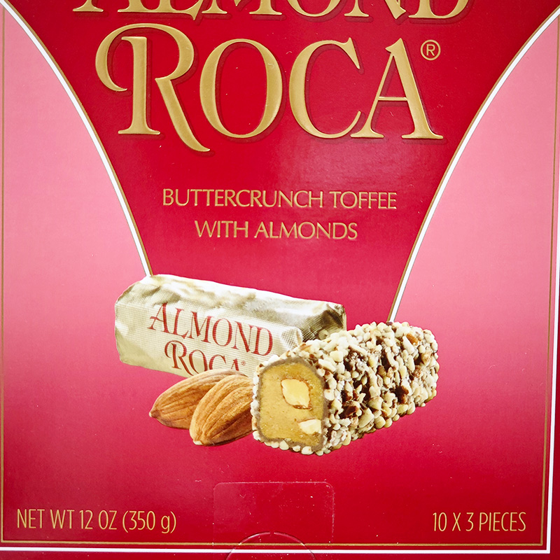 美国进口Almond Roca乐家扁桃仁巧克力糖350g盒 零食年货喜糖送礼 - 图0