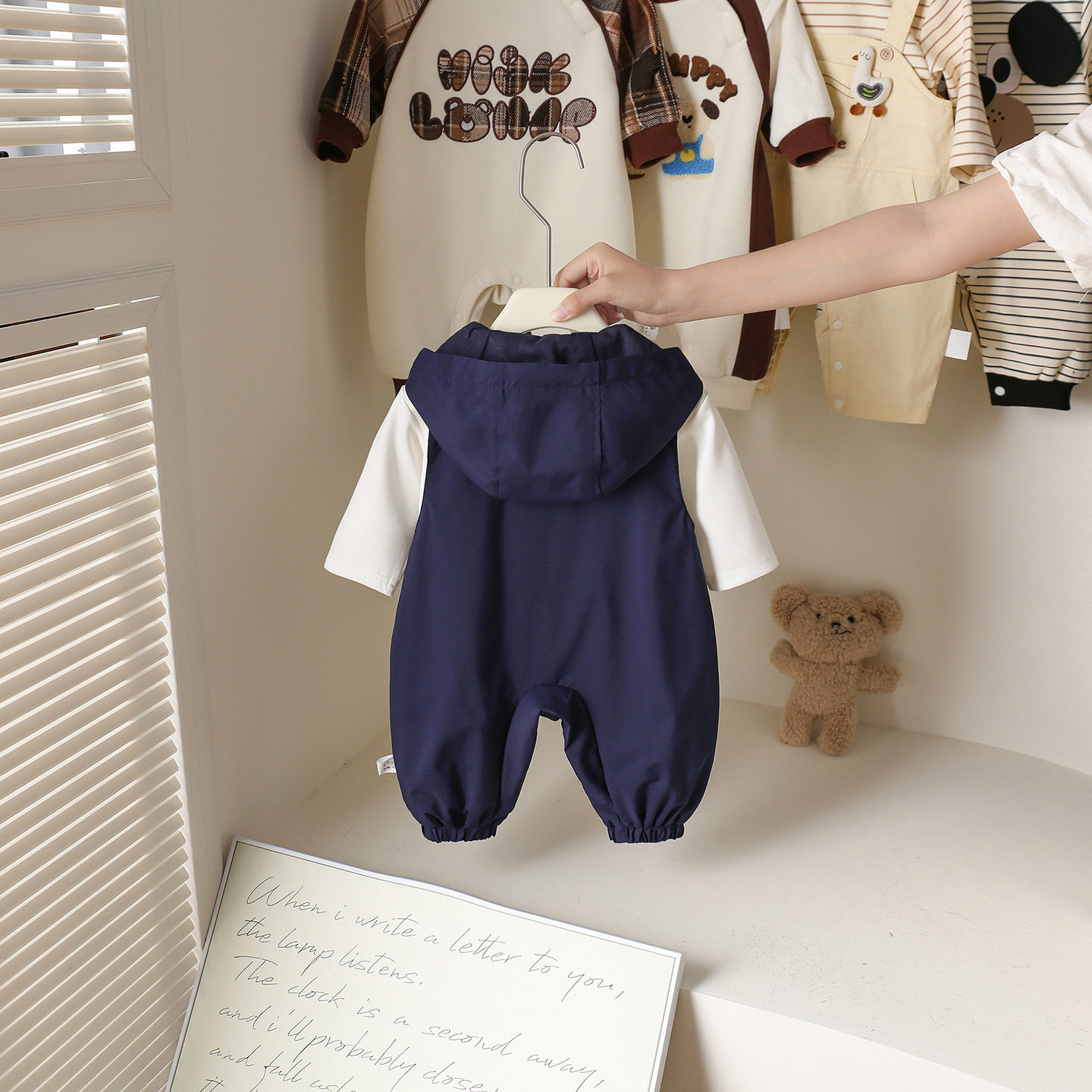 宝宝秋季衣服婴儿连体衣秋装韩版婴幼儿洋气工装风两件套外出服秋,淘宝优惠券,粉丝福利购,淘宝优惠卷