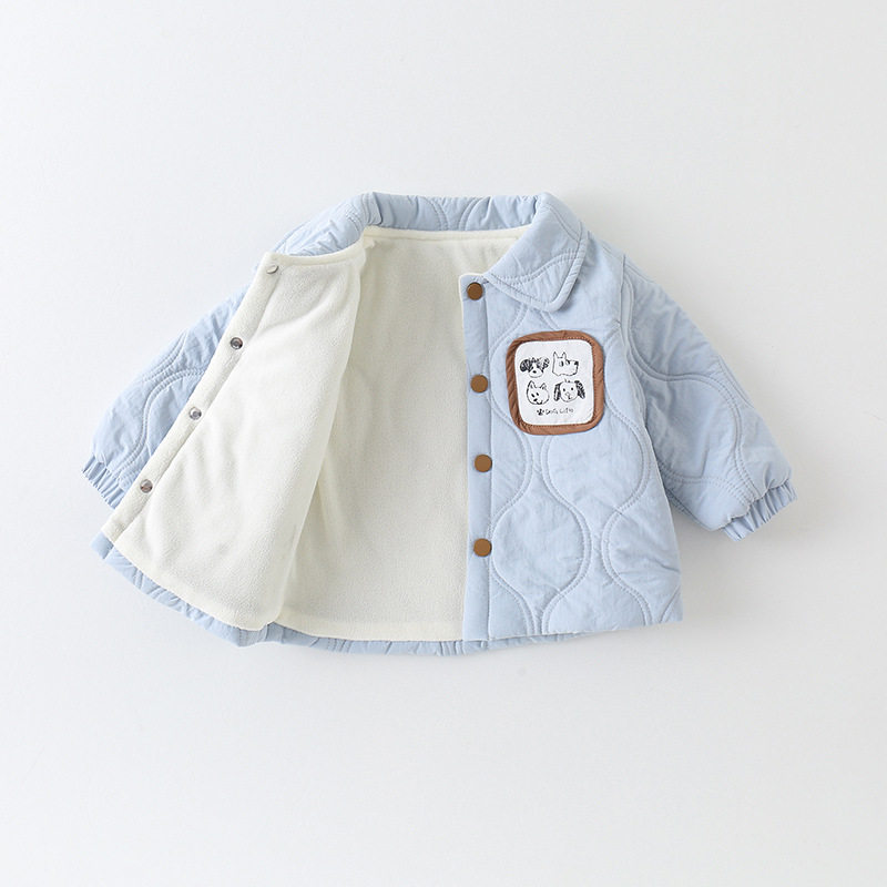 男童外套秋冬新款A类宝宝夹棉薄棉开衫棉服上衣外穿服,淘宝优惠券,粉丝福利购,淘宝优惠卷