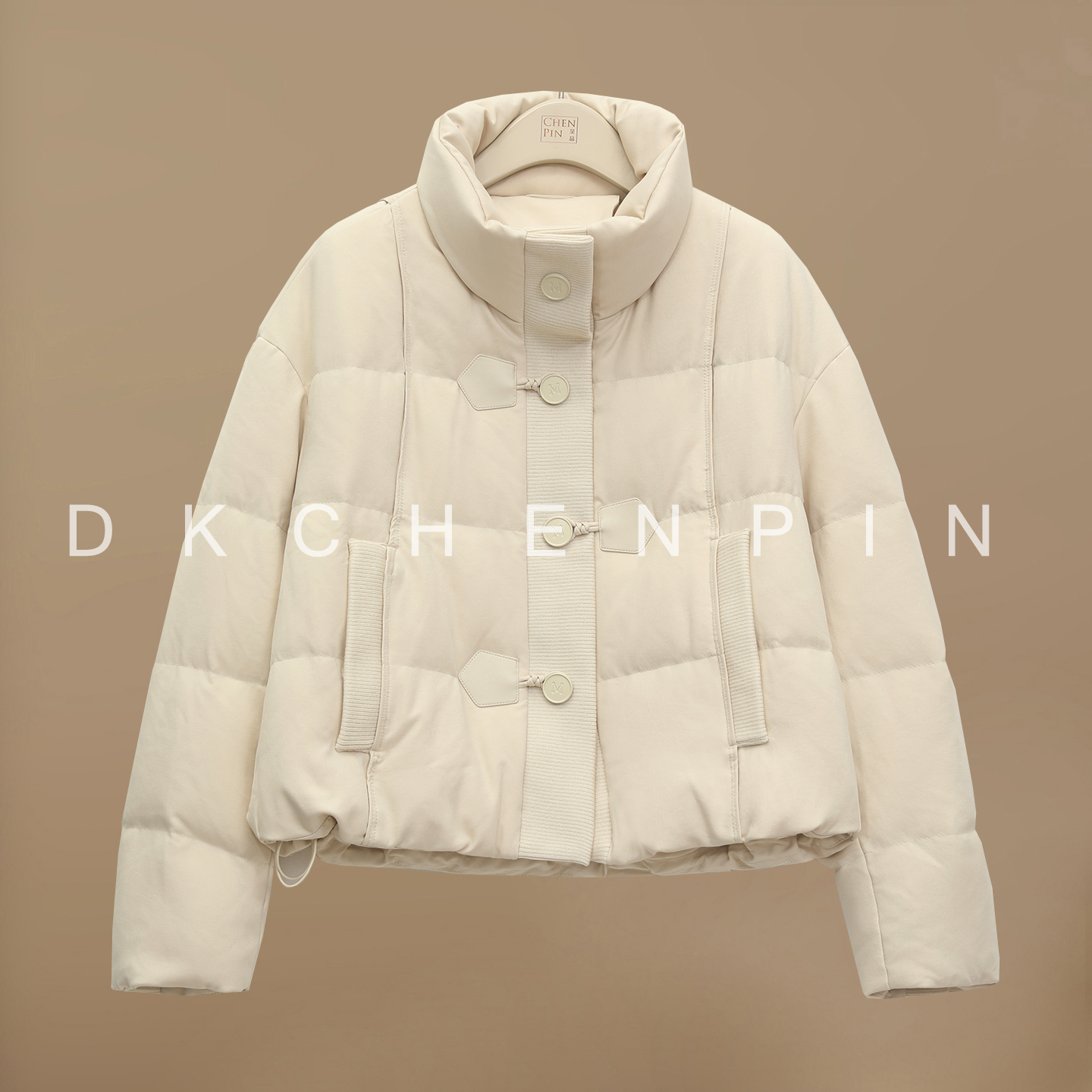 呈品90白鸭绒立领短款羽绒服2025冬季时尚加厚保暖抗风防寒鸭绒服 - 图2