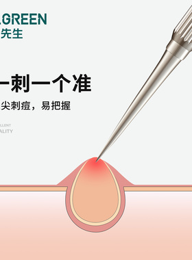 MR.GREEN德国挤痘痘粉刺工具双头