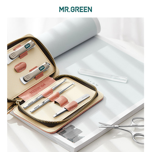 Mr.green德国 指甲刀套装个人清洁护理7件修指甲工具指甲钳指甲剪 - 图0