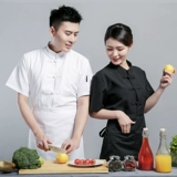 Модный летний дышащий лонгслив для работы, короткий рукав, из хлопка и льна