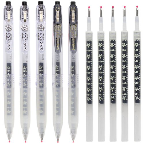 日本ZEBRA斑马JJ15限定款花朵自勉JJM88学科努力中性笔黑色考试用学霸水刷题笔0.5mm签字笔ins风日系进口文具 - 图3