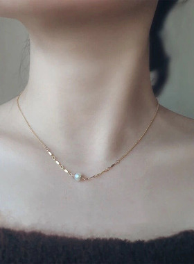 手工定制14K包金天然淡水珍珠