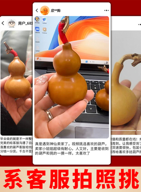 文玩葫芦手把件高端文玩葫芦绕指柔精品异形紫皮独把玩天然小手捻