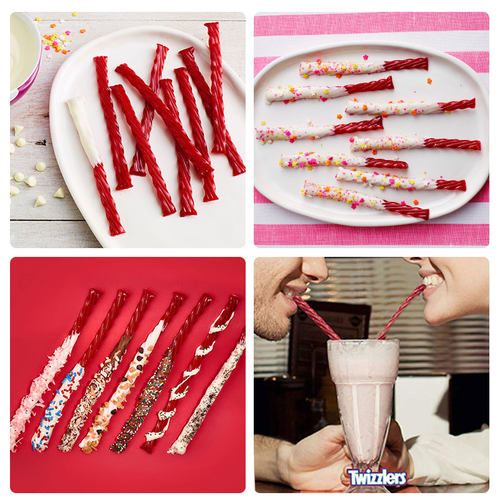 多滋乐美国甘草空心草莓樱桃酸甜味扭扭糖詹姆斯同款扭扭糖 - 图2