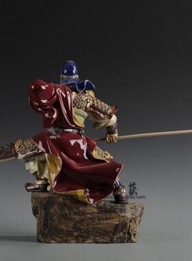 武将忠义千秋关二爷石湾公仔摆件