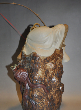 中式陶瓷工艺石湾公仔园林水池