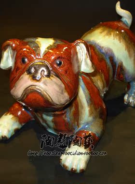 陶瓷石湾公仔酒柜摆件