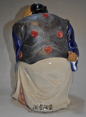 陶瓷石湾公仔摆件中式风工艺品