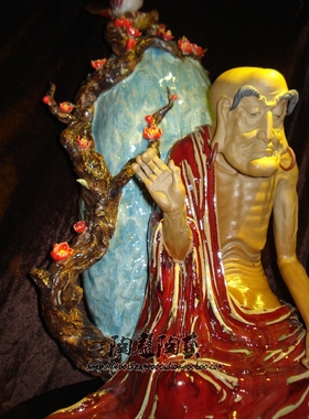 陶瓷石湾公仔新居入伙玄关摆件