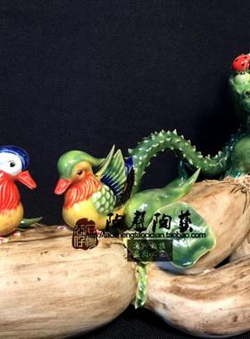 步步高公仔玄关结婚送礼石湾陶瓷