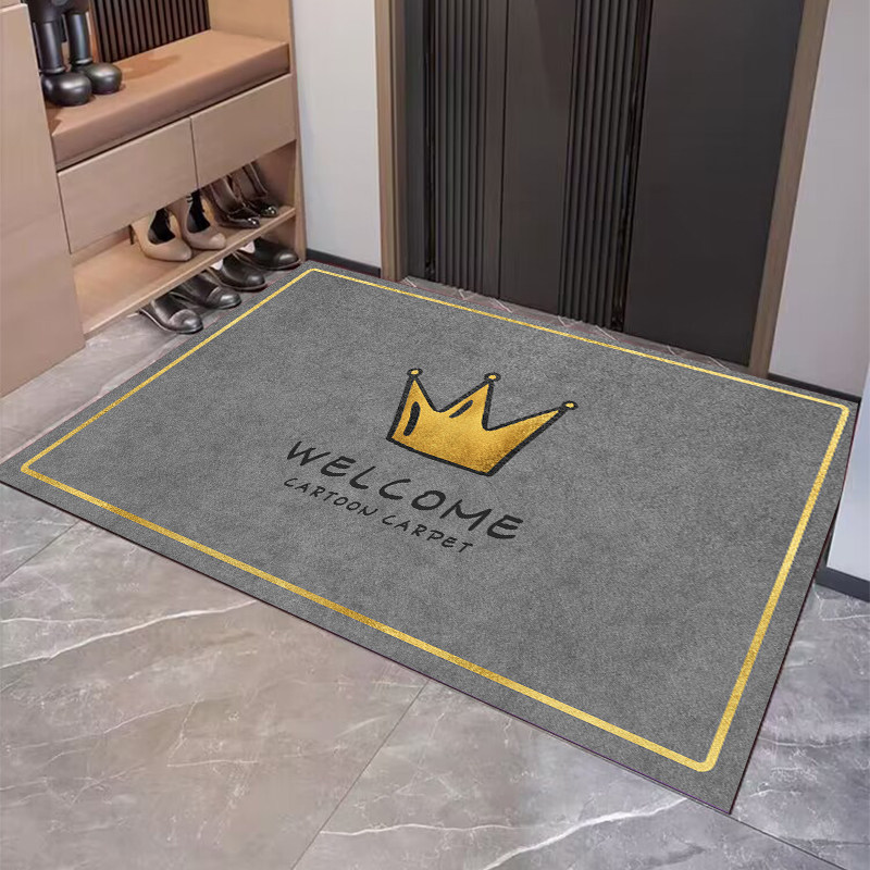 高级简约轻奢入户门口地垫千鸟格图案进门垫防滑吸水耐脏玄关脚垫,淘宝优惠券,粉丝福利购,淘宝优惠卷