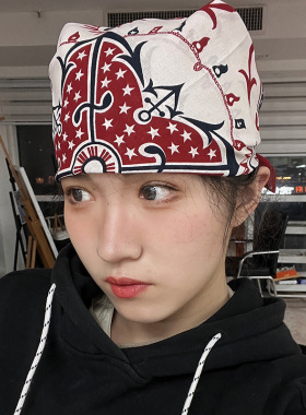 55*55cm印第安美式复古棉方巾