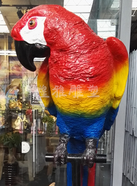 大嘴鸟玻璃钢景观鹦鹉动物雕塑