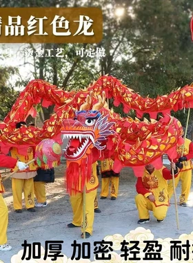 道具整套耍龙灯牛津烫金龙国标