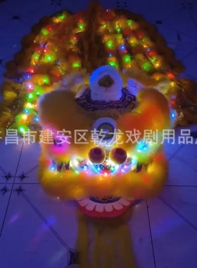 舞狮道具灯光醒狮南澳洲羊毛