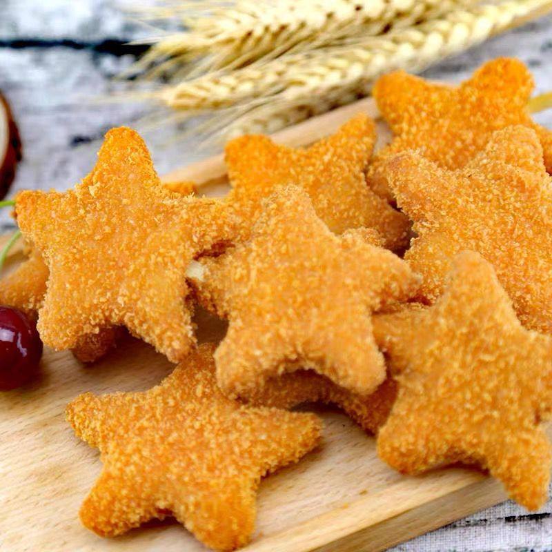 幸运星鸡块串20串 星星鸡块串五角星鸡块串油炸小吃烧烤食材商用