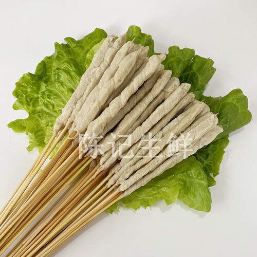 网红面筋小串300串 小面筋串铁板油炸小吃夺命小串手把串烧烤食材 - 图0