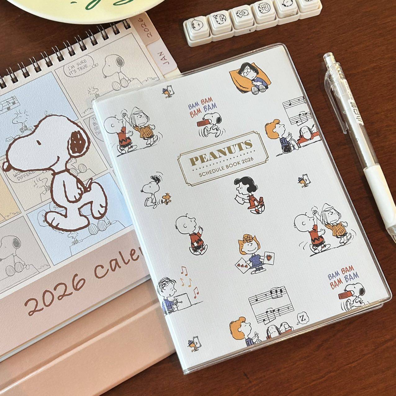 2026新款日本限定史努比彩页日程本复古风学生手账本打卡计划本子,淘宝优惠券,粉丝福利购,淘宝优惠卷