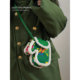 Plush Northeastern Big Flower Mini Glove Cell Phone Bag