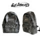Dark pierced rivet retro large capacity backpack