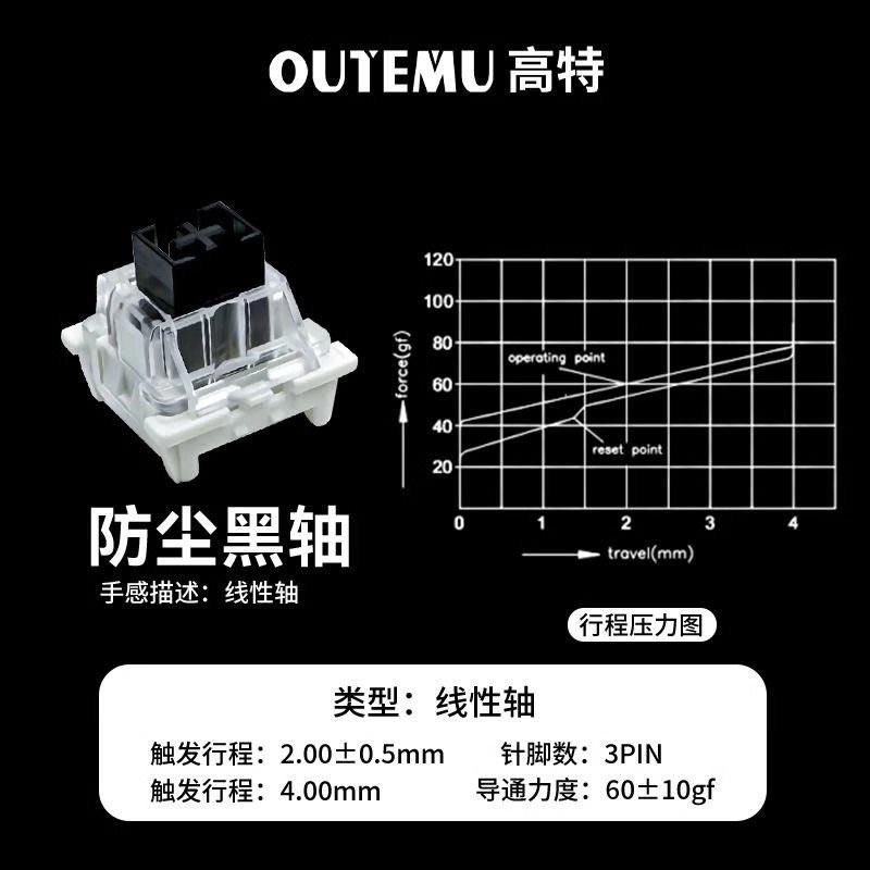 高特机械键盘轴体青轴黑轴红轴茶防尘轴DIY键盘维修配件键盘按键,淘宝优惠券,粉丝福利购,淘宝优惠卷