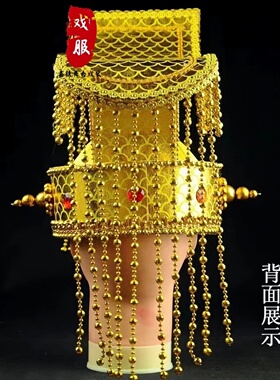 古代皇金色帝帽子平顶头冠影视帽子玉皇大帝秦始皇帽皇帝拍照表演