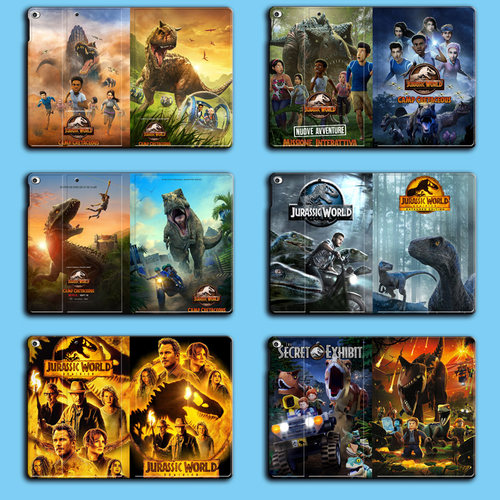 适用ipad11代11寸保护套新air苹果mini7书本式10.2英寸笔槽8代壳4可爱3软儿童10.9硅胶A16平板2侏罗纪2025款 - 图0