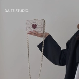 Белая небольшая сумка, сумка через плечо, летняя небольшая дизайнерская цепь, премиум класс