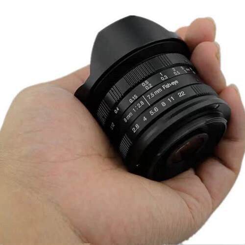 第三代Wesley 7.5/8mm f2.8鱼眼镜头微单E卡口m43XF超广角镜 - 图1