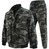 Утепленный эластичный хлопковый износостойкий камуфляжный комбинезон, увеличенная толщина, защита от ожогов