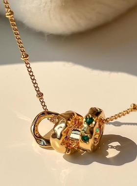 欧美小众设计金属耳圈