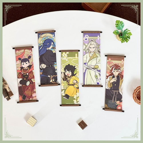 【罗小黑&名创优品】罗小黑战记轩影摇香系列迷你挂画冰箱贴盲盒 - 图0