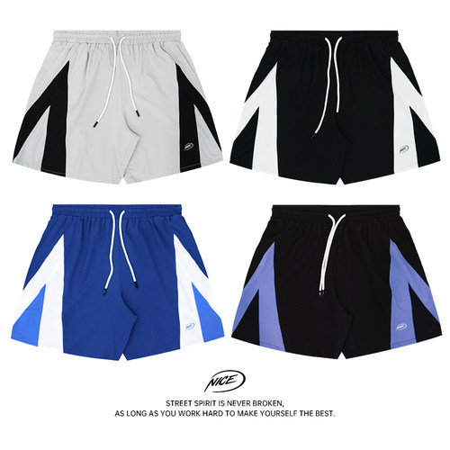 NICEID NICE美式篮球短裤实战训练运动裤夏季宽松版型透气五分裤 - 图3
