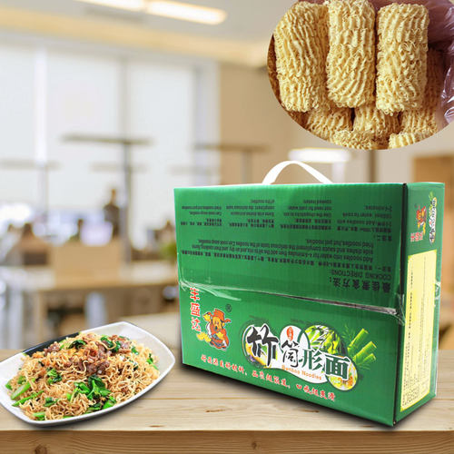 竹筒面条一箱整箱广东营养散装非油炸麻辣烫火锅面速食炒面方便面 - 图0