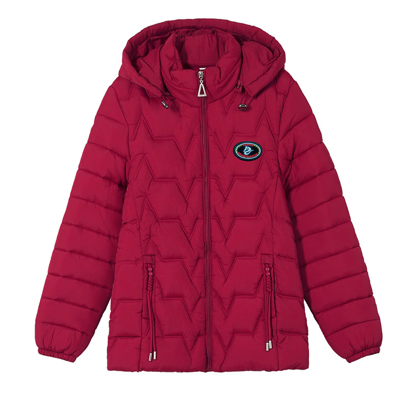 啄木鸟羽绒棉服女短款冬季2025新款棉衣遮肉外套中年妈妈洋气棉袄,淘宝优惠券,粉丝福利购,淘宝优惠卷