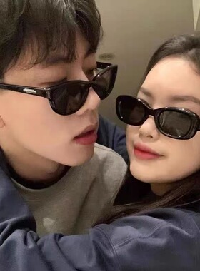 王鹤棣同款黑色显脸小防UV墨镜